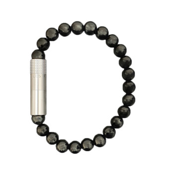 Solo Bracelet Bohrer Steel Onyx Size S - 1
