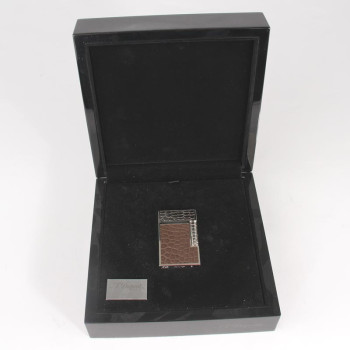 Zapalovač doutníků DUPONT,krokodýlí kůže