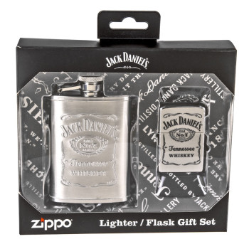 ZIPPO Dárková sada s placatkou a zapalovačem Jack Daniel's®