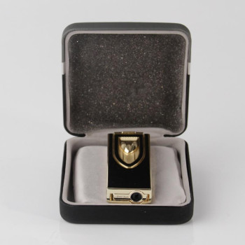 JEAN CLAUDE 2-tryskový zapalovač "Acapulco", černo/zlatý