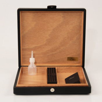 Zino cestovní humidor, kožený černý, měkký