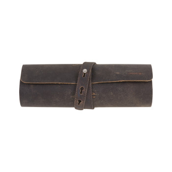 Adorini Cigar roll real leather brown - 2