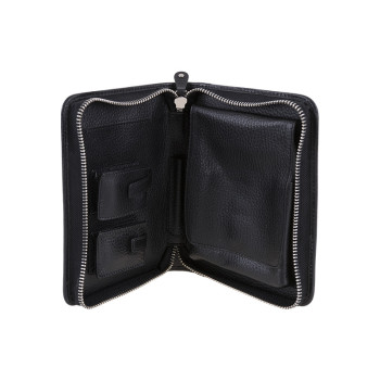 Adorini cigar bag real leather black yarn - 2