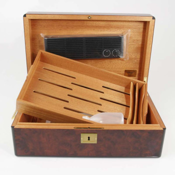 Davidoff Humidor No.4 Special Pappel Maser - 1