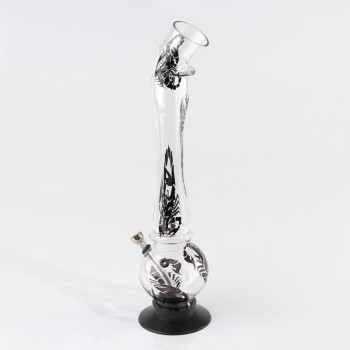 Bong Acryl transparent "Skorpion"  Höhe 39cm