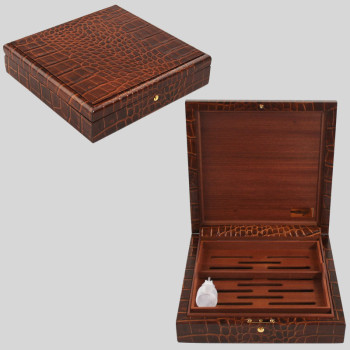 Davidoff Humidor Leder braun 90829