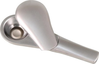 Kovová Dýmka, matně stříbrná s pouzdrem