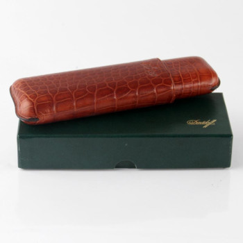 Davidoff Zigarrenetui Leder braun DC-2 90305 - 1