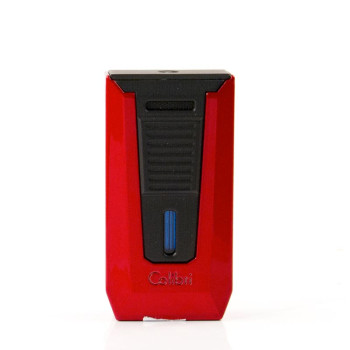 COLIBRI Cigarren-Feuerzeug "Slide" rot/schwarz Laser