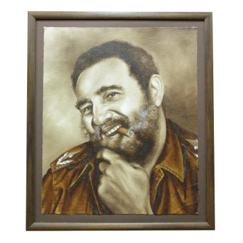 Milton Tabak Ölgemälde "Fidel" - 1