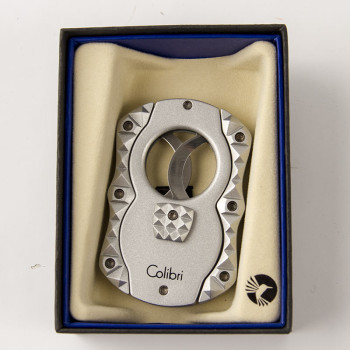 COLIBRI Cigarrenabschneider "Quasar" silber metallic 25mm - 1