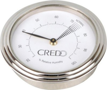 CREDO Hygrometer chrom Durchmesser 55mm