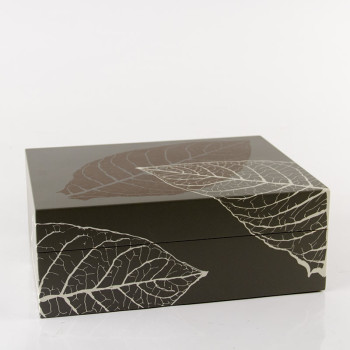 Zino Humidor SM graphic leaf grey 