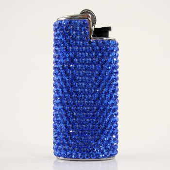 Zapalovač Swarovski Crystal modrý