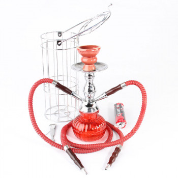 Modern-Shisha Wasserpfeife"Coney Outdoor" rot 2er/25cm - 1