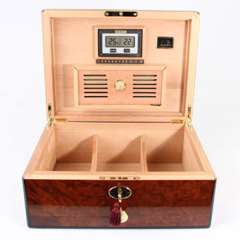 D.Marshall 100 cigar Humidor-BURL - 1