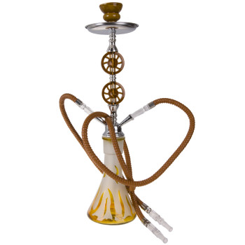 Hookah Wasserpfeife 2-er orange 55 cm