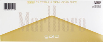 MARLBORO GOLD 200 Zigaretten Hülsen