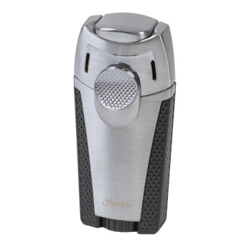 PASSATORE 2-Tryskový Zapalovač "Ryan", chrom/černý