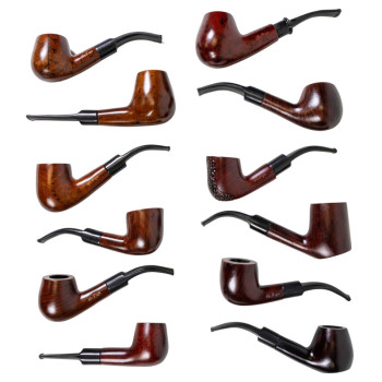 Pfeife "Mr. Pipe" Walnussholz sort.9mm Bohrung,Kunststoff-MS - 1