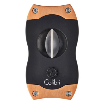 COLIBRI Zigarrenabschn."V-Cut" Kerbschn. schw./rosegold 23mm - 1