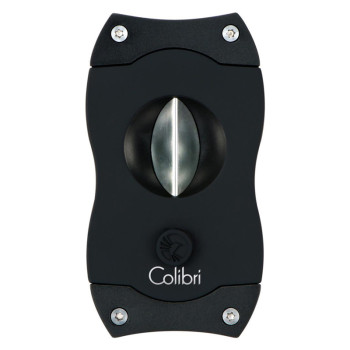 COLIBRI Zigarrenabschn. "V-Cut" Kerbschnitt schwarz 23mm