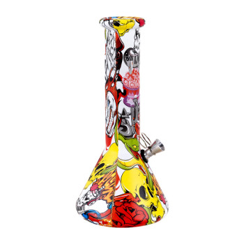 ZORR Glas Bong 22 cm Design 1 - 2