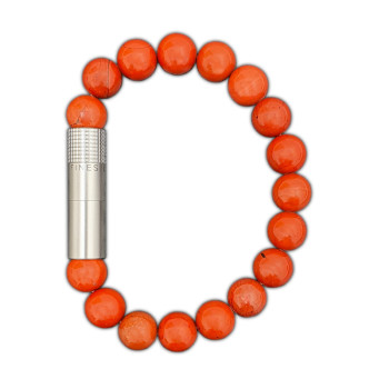 Náramek s Vyštipovačem Doutníků Steel Red Jasper, velikost M