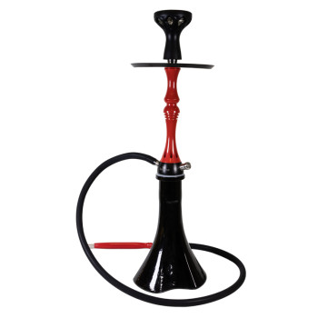 SHISTAR Shisha "Cairo" schwarz/rot  2er/65cm - 2