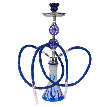 Hookah Wasserpfeife 2-er blau 55 cm