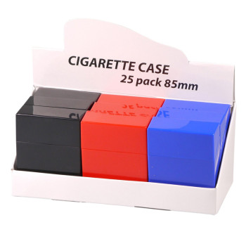 Zigarettenbox "Pop up" farbig sortiert 25er/85mm