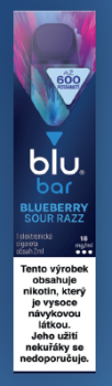 E-Zigarette BLU Bar 600 Puffs Blueberry Sour Razz - 1
