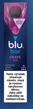 E-Zigarette BLU Bar 600 Puffs Grape ICE - 1
