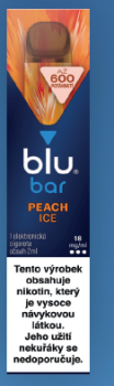 E-Zigarette BLU Bar 600 Puffs Peach ICE - 1