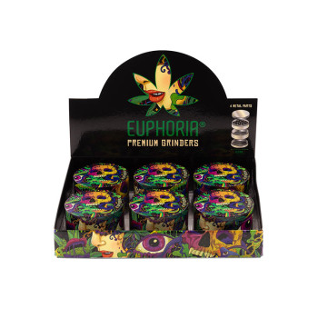 Kovová Drtička Euphoria Groovy 63 mm, 4 dílná