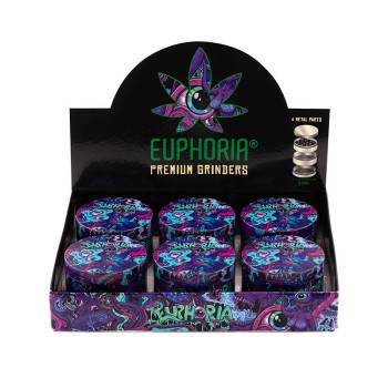 Euphoria Metal Grinders Psychedelic 63mm 4 parts - 1