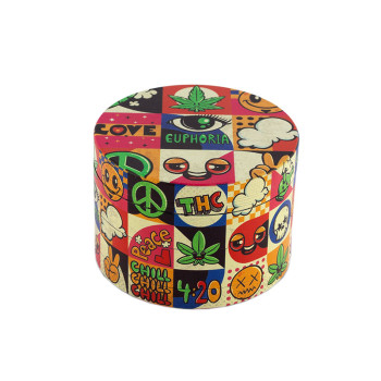 Kovová Drtička Euphoria Groovy 63 mm, 4 dílná