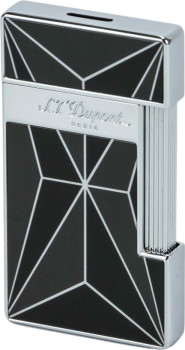 DUPONT Slimmy, tryskový zapalovač, černý/chrom