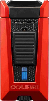 Tryskový Zapalovač COLIBRI "Stealth II" červený/černý laser - 1