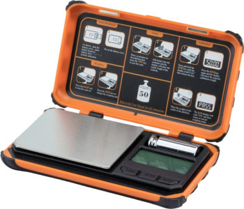 Kapesní váha Woodoo, žlutá, do 200 g, vážení v krocích po 0,01 g