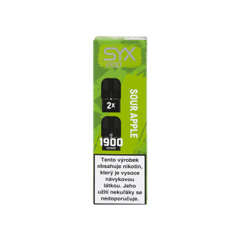 SYX POD Náplň Sour apple 16.5mg 2x2ml