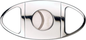 Ořezávač doutníků PASSATORE, leštěný chrom, zoubkovaná čepel, 24 mm