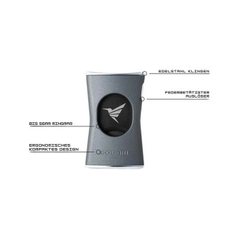 COLIBRI Ořezávač Doutníků Slim černý/černý