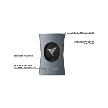 COLIBRI Ořezávač Doutníků Slim černý/chrom - 2