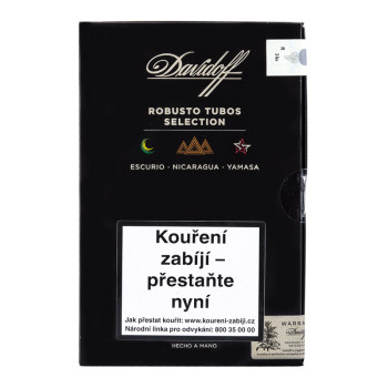 Davidoff Robusto Tubos Selection Black - 3 ks - 3