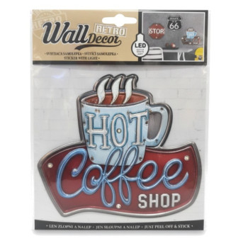 Retro Wall Decor svítící samolepka