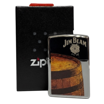 Zippo chrom poliert grav/color"Jim Beam Barrel" 60000092