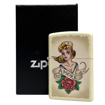 Zippo creme color "Pin Up Nautical Amore" 60000112
