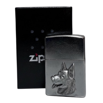 ZIPPO chrom geb.Emblem"Schäferhund"60005709